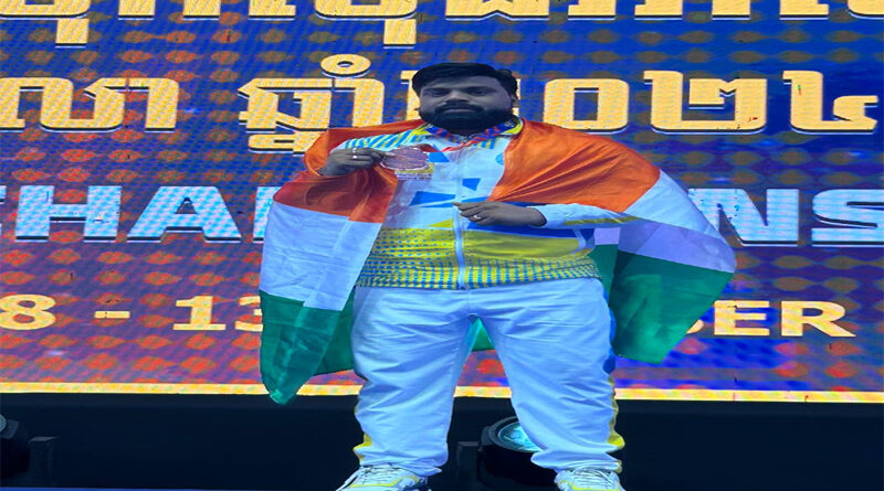 Sudhir Saxena Wins Bronze Medal at Asian Kickboxing Championship