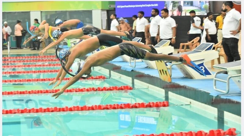 West Bengal dominates with 23 gold medals on day-1 in the 4th National Finswimming Championship