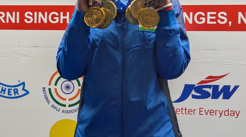 Haryana teenager Suruchi stars with triple gold on women’s air pistol day at the 67thShooting Nationals