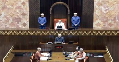 Rajya Sabha Chairman Shri  C.P. Radhakrishnan administers oath/affirmation to newly elected/re-elected Members in Rajya Sabha Chamber today