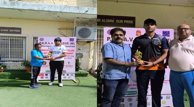 Unbeaten Century by Shresth Yadav Helps PGDAV College (M) Win in 3rd Swami Dayanand Saraswati Inter-CollegeT20 Tournament