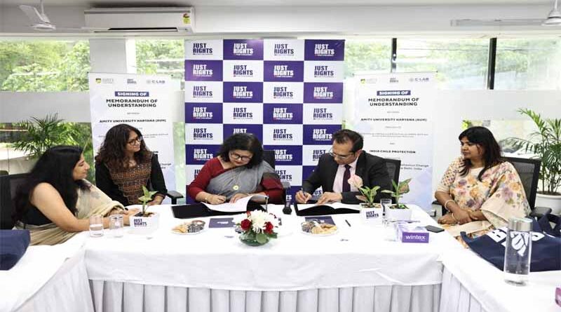 C-Lab and Amity University Haryana Sign Pact to Train Child Protection Professionals