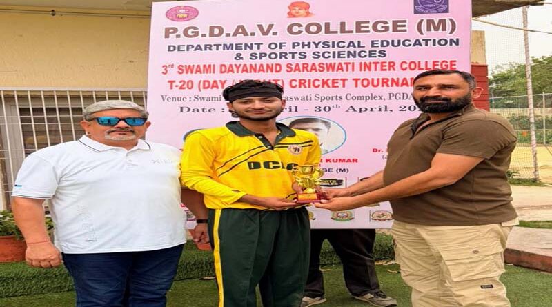 DCAC and Aryabhatta advance in 3rd Swami Dayanand Saraswati Inter College T20 Day-Night Tournament