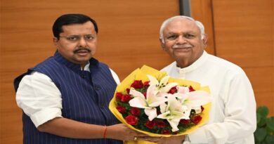 Senior BJP Leader Suresh Pachouri Meets Party National President Nitin Navin
