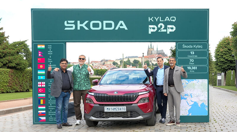 Born in Pune. Celebrated in Prague: The Škoda Kylaq completes an extraordinary cross-continental drive