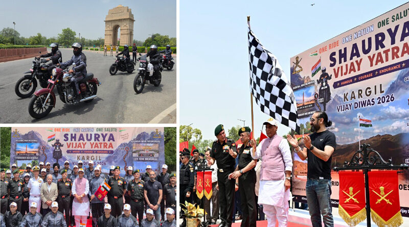 Kargil Vijay Diwas 2026: Defence Minister Rajnath Singh Flags Off ‘Shaurya Vijay Yatra’; 28 Riders Embark on 1,900-km Tribute Ride