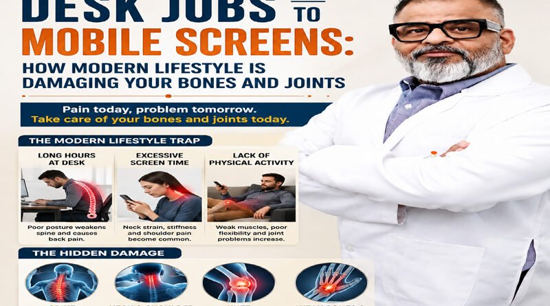 Desk Jobs to Mobile Screens: How Modern Lifestyle Is Damaging Your Bones and Joints