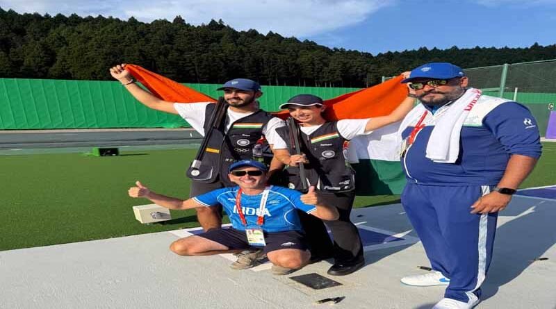 Naruka, Dhaliwal Clinch Mixed Team Skeet Bronze at Asian Games 2026; India Add Third Skeet Medal in Two Days